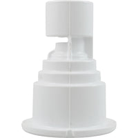 Wall Fitting, WW Poly Storm Gunite, Built-In, Wht, Thread-In