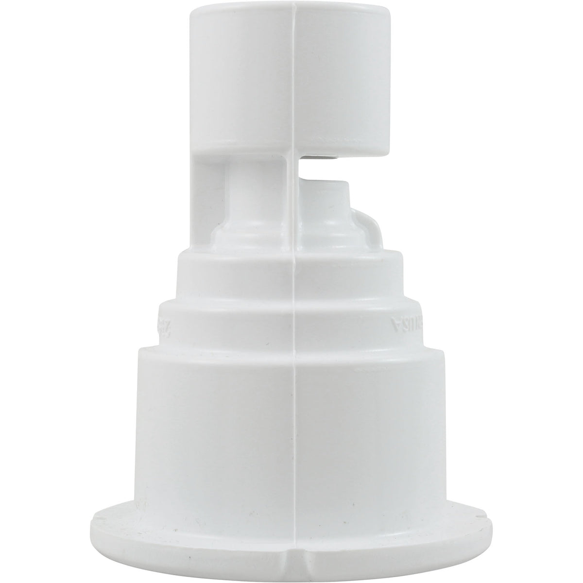 Wall Fitting, WW Poly Storm Gunite, Built-In, Wht, Thread-In