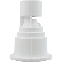 Wall Fitting, WW Poly Storm Gunite, Built-In, Wht, Thread-In