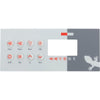 Overlay, Gecko TSC-8-GE1, 8 Button, P1, P2, Bl, Lt, Filter