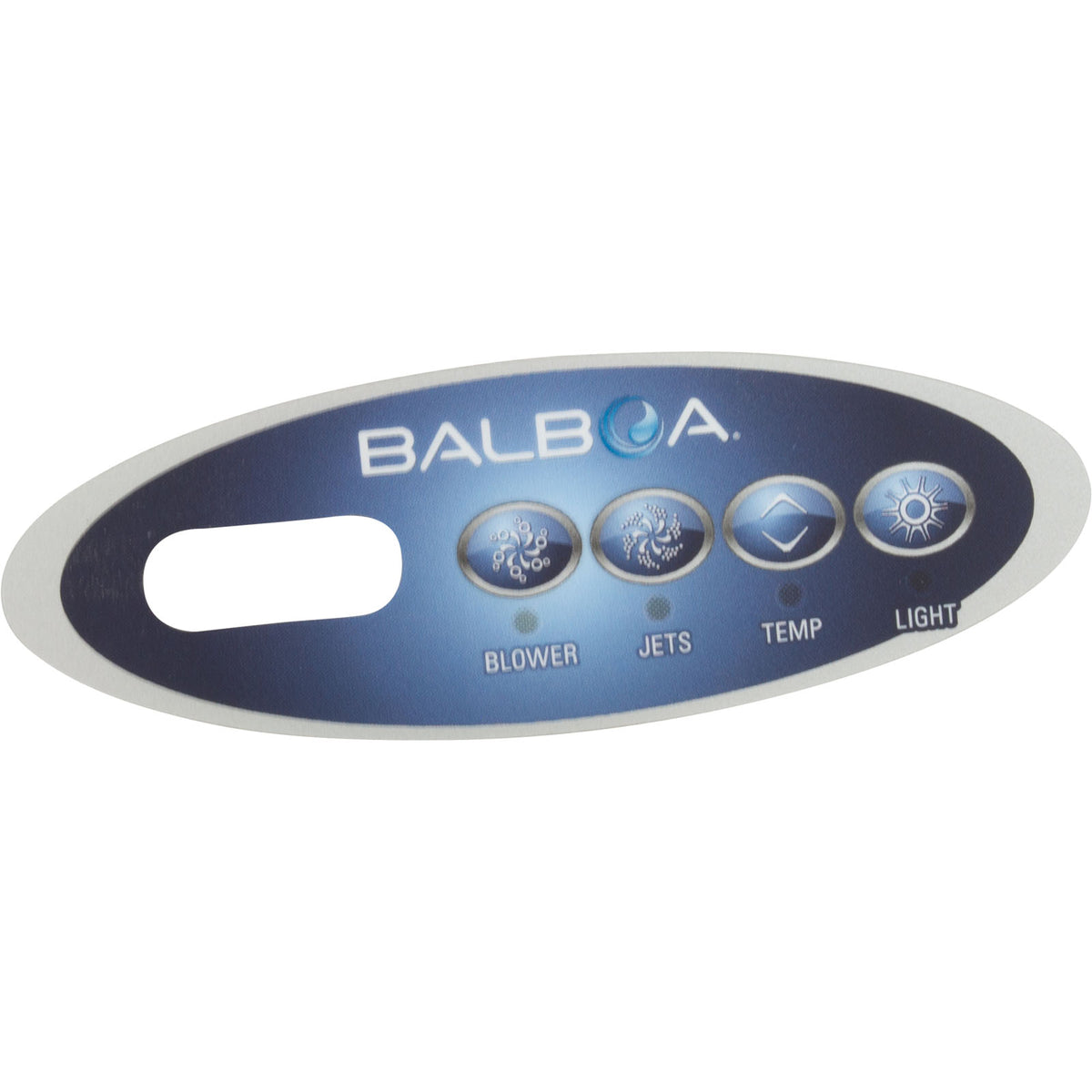 Overlay, BWG Duplex Mini Oval, Jet/Blower/Light, LCD