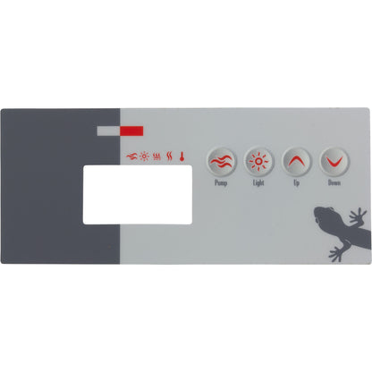 Overlay, Gecko TSC-19-GE1, 4 Button, P1, Light