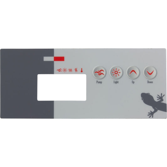 Overlay, Gecko TSC-19-GE1, 4 Button, P1, Light