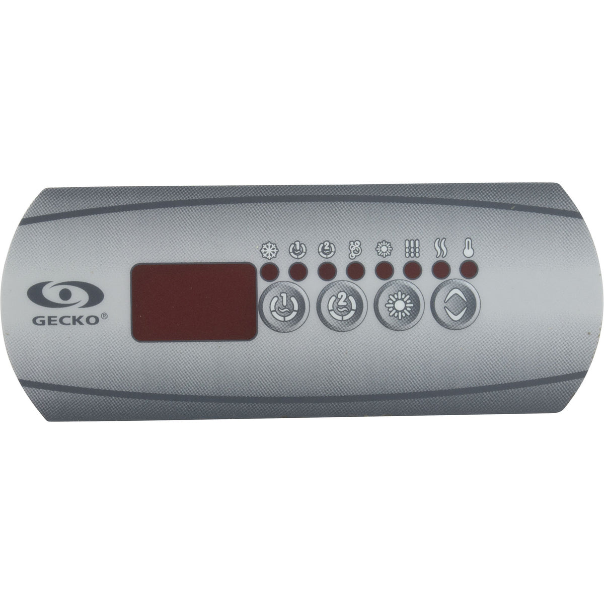 Overlay, Gecko in.k200, 4 Button, P1, P2, Lt, Blue
