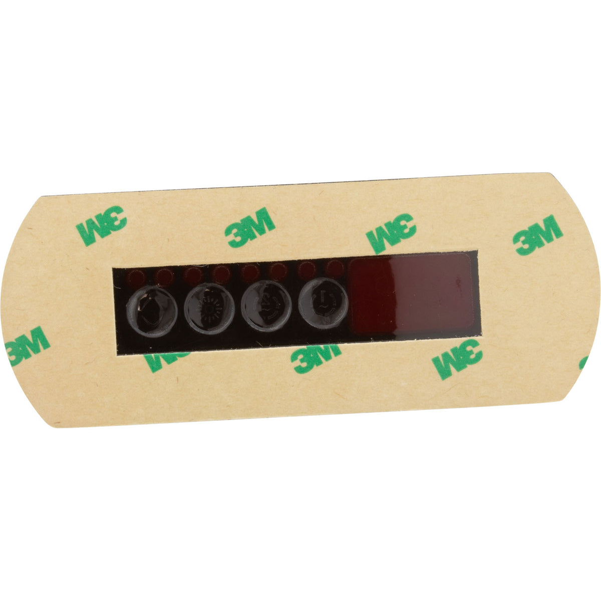 Overlay, Gecko in.k200, 4 Button, P1, P2, Lt, Blue