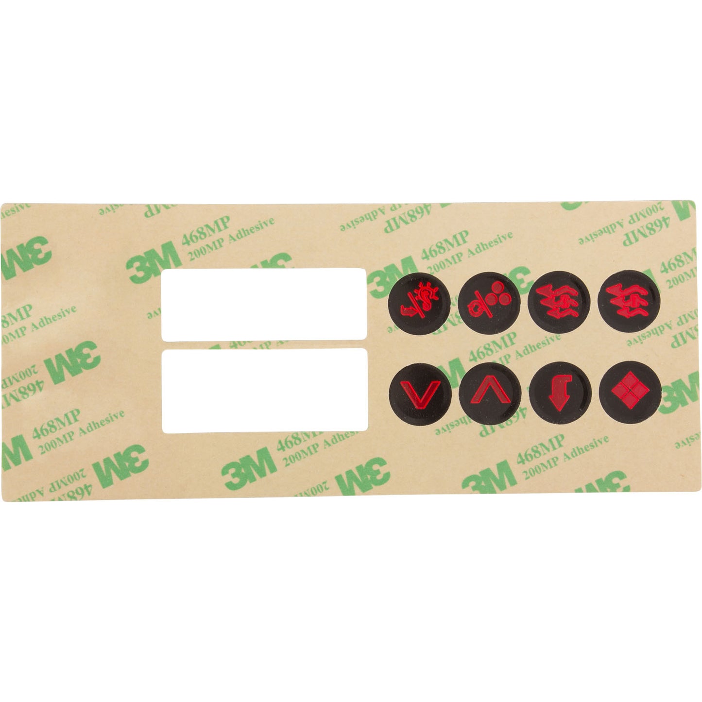 Overlay, Hydro-Quip HT2, 8 Button, Large Rec