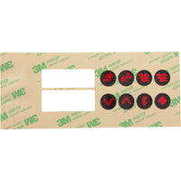 Overlay, Hydro-Quip HT2, 8 Button, Large Rec