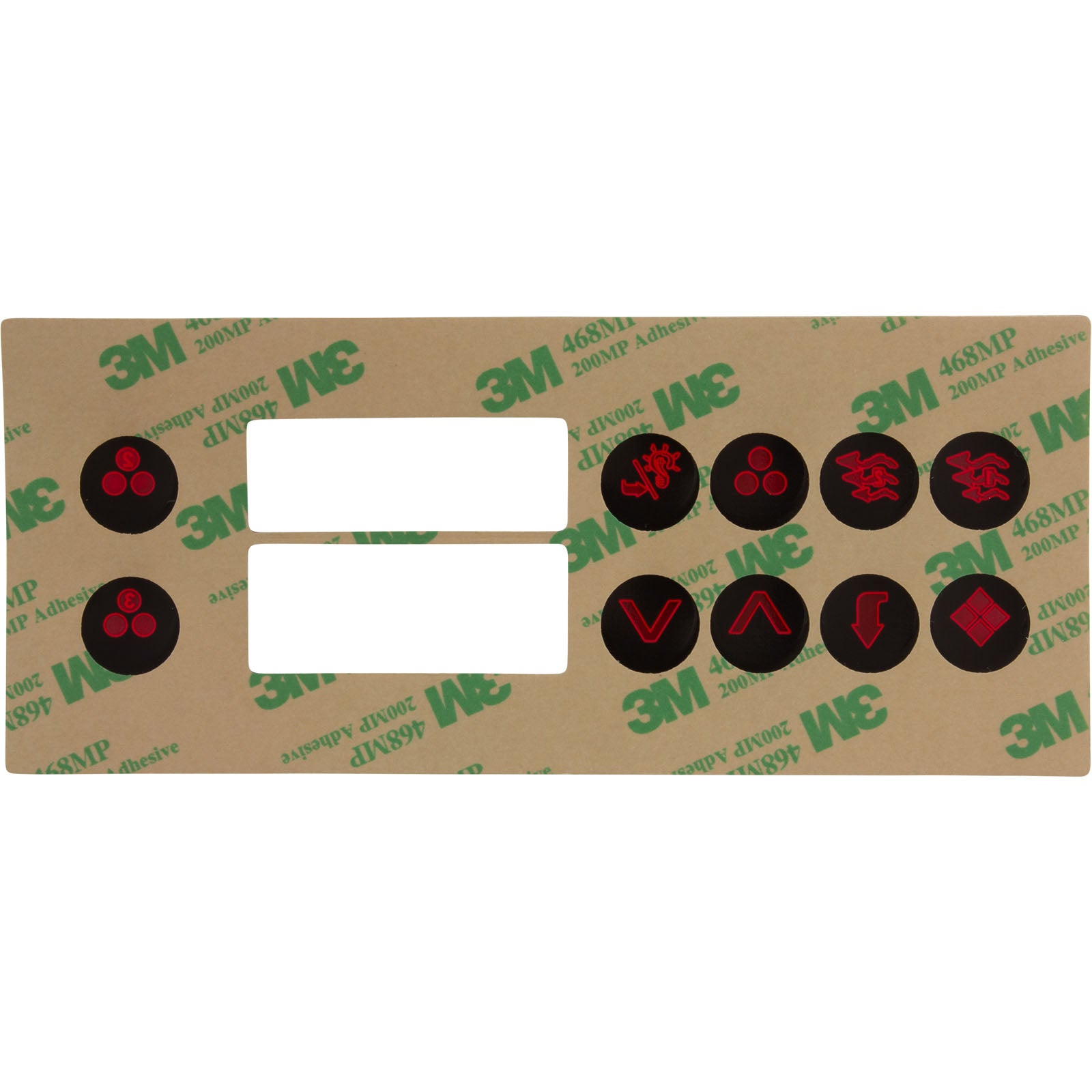 Overlay, Hydro-Quip HT2, 10 Button, Large Rec