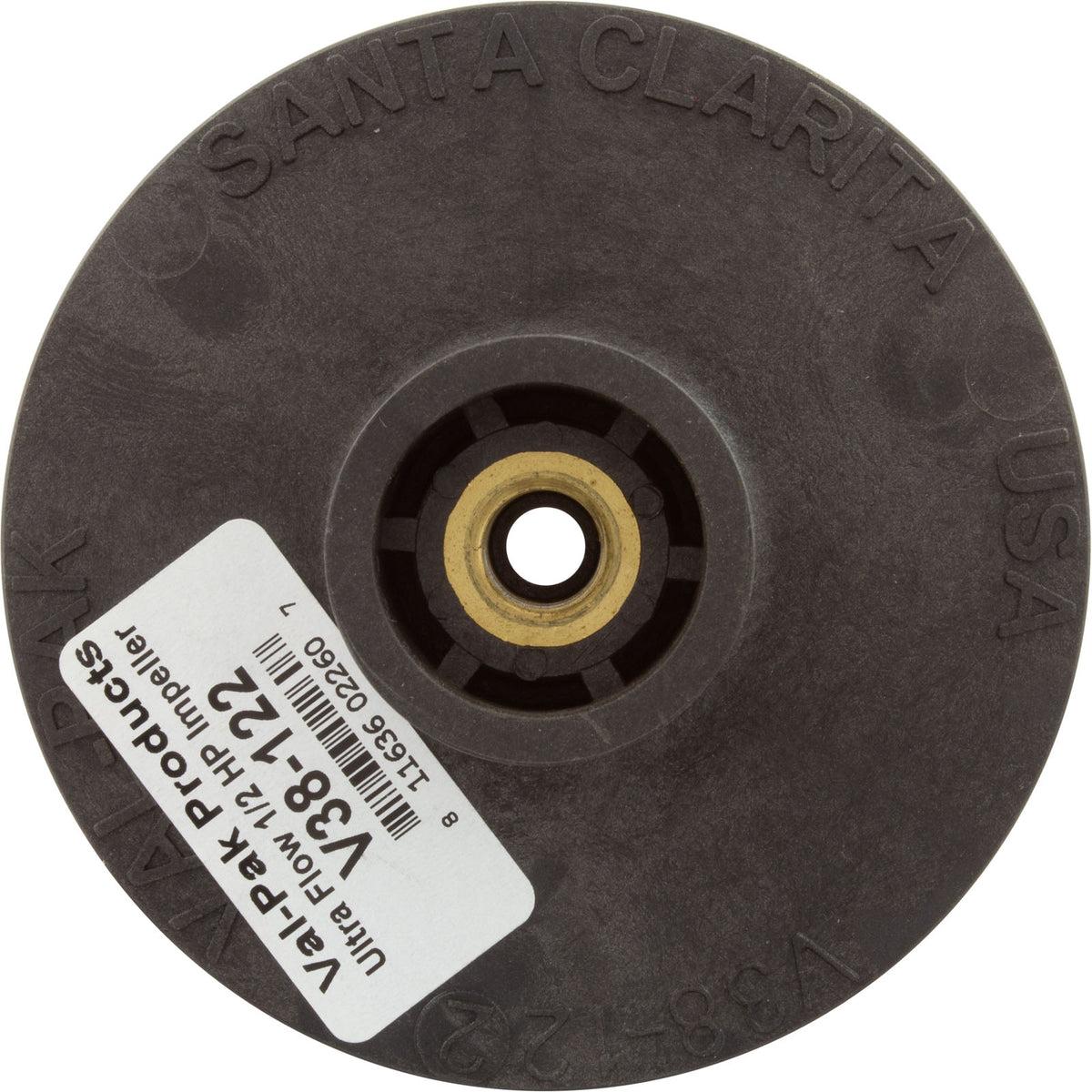 Impeller, Pent Am Prod UltraFlow, 0.5hp, AntiSpin, Generic