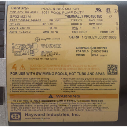 Power End-2Hp, Tristar, Maxrate