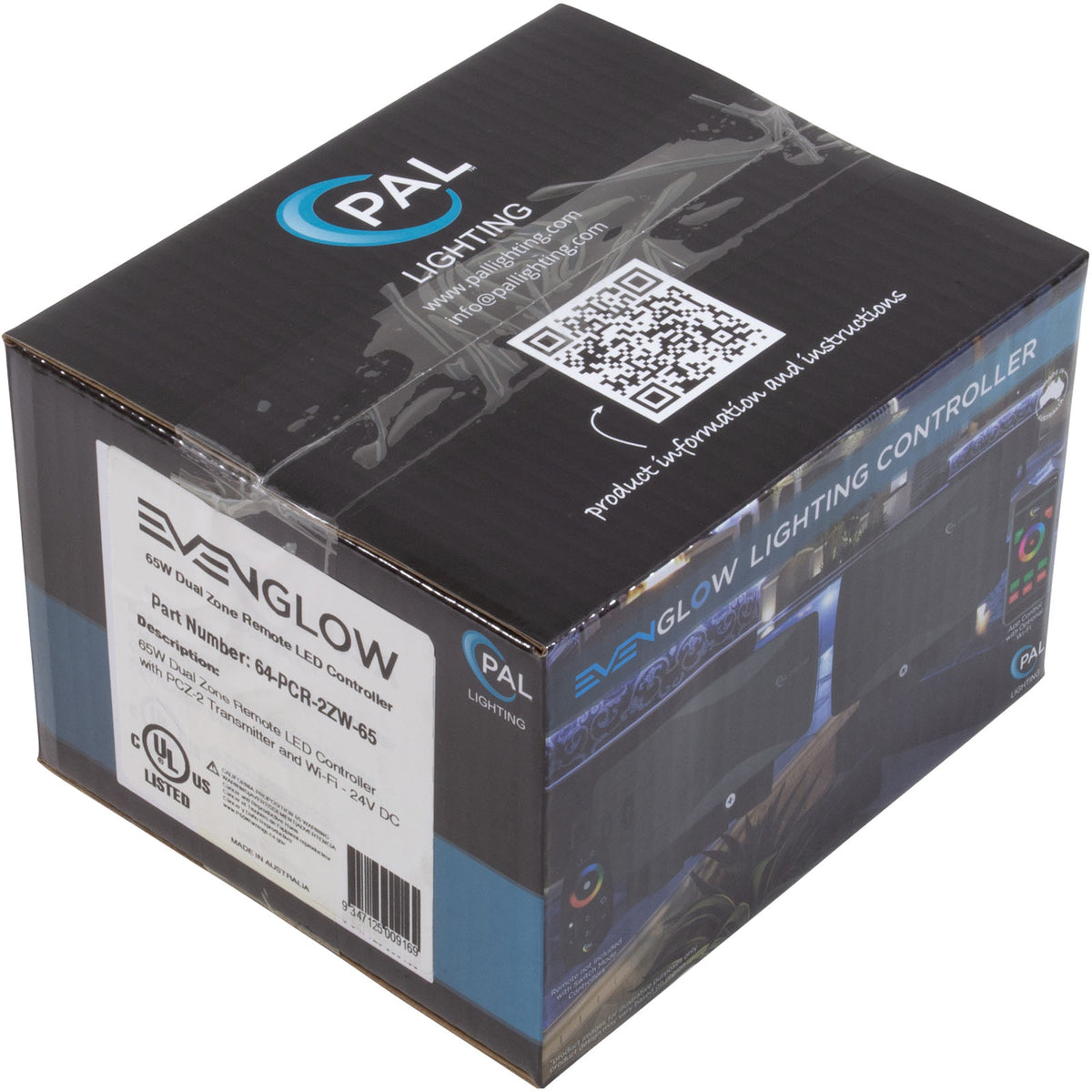 PAL 65W Multi Color Dual Zone Rem Ctrl Transf, Wi-Fi 24VDC