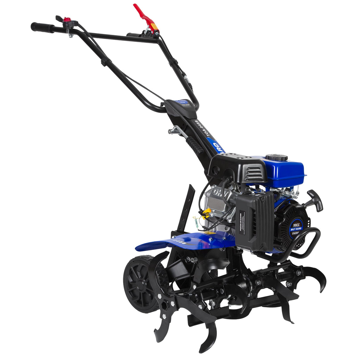 BILT HARD 99cc Gas Garden Tiller – Heavy-Duty 4-Cycle Engine, 24" Front Tines, Digs Up to 11.8" Deep – Perfect for Weeding, Cultivating & Soil Preparation