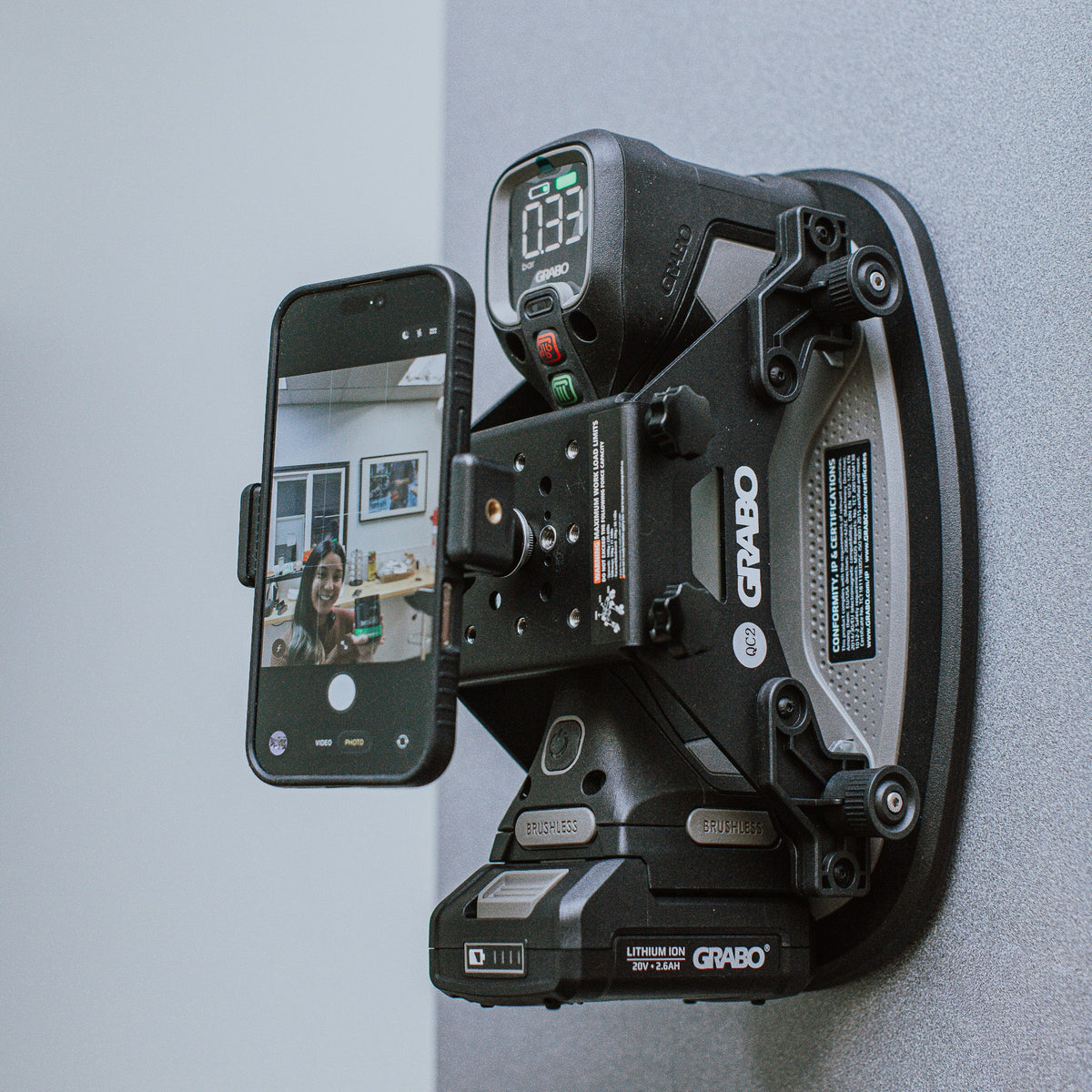 GRABO Attachment Plate with Threaded Mount