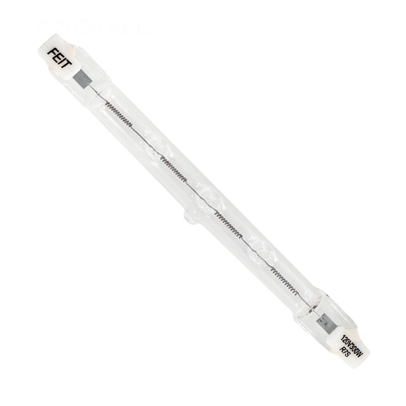 APC 300W 120V Halogen Pool Light Bulb, R7s Clip-In Double-Ended (APC120300C)