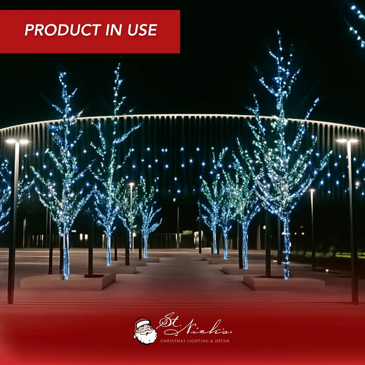 LED Mini Lights 5MM Aqua Blue and Cool White Twinkle  Green Wire- 6" Spacing