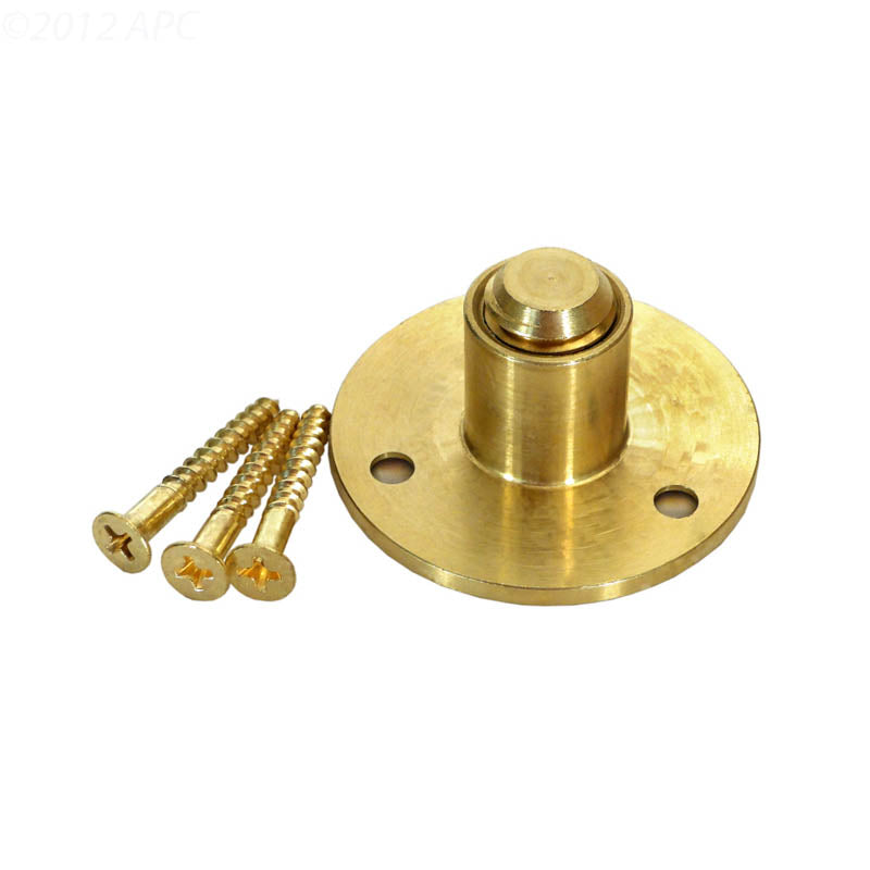 Meyco Brass Wood Deck Anchor With 3 Screws Per Anchor, Pool Safety Cover Hardware, Part BCA1W