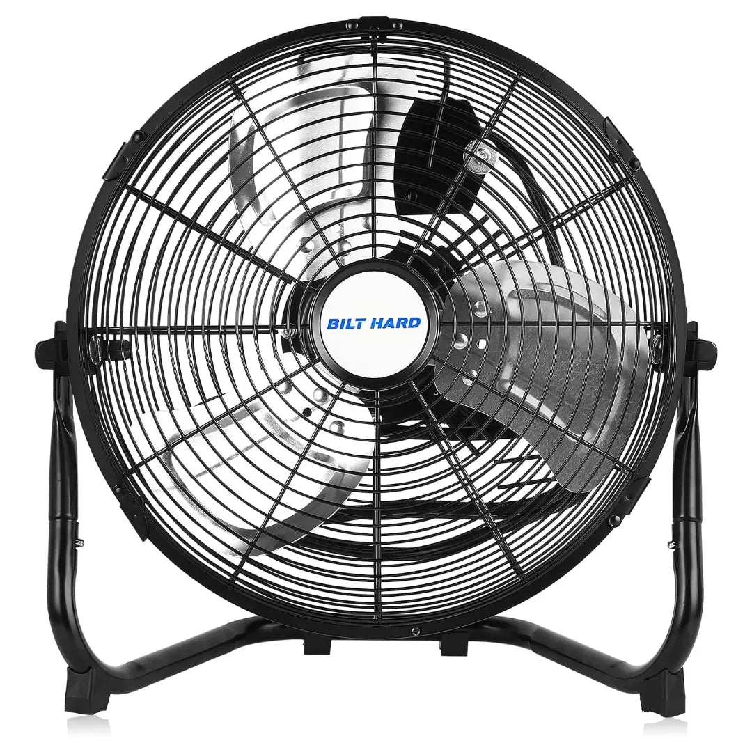 BILT HARD 12" High Velocity Metal Floor Fan: 3-Speed, 1650 CFM, 180° Tilt, Powerful Airflow