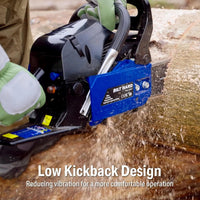 BILT HARD 18" Gas Chainsaw, 46cc 2-Cycle Engine with Auto Oiler – Powerful Wood Cutting Tool