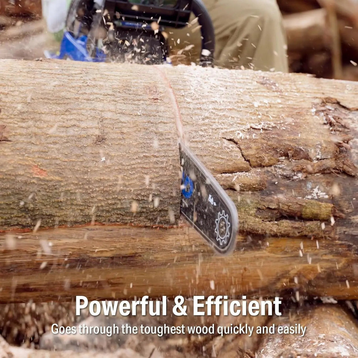 BILT HARD 18" Gas Chainsaw, 46cc 2-Cycle Engine with Auto Oiler – Powerful Wood Cutting Tool
