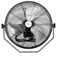 BILT HARD 18" Industrial Wall Mount Fan: 3-Speed High-Velocity, 4300 CFM, Heavy-Duty Metal Barn Fan