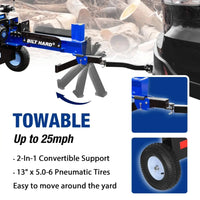 LOG-X Series 20-Ton Gas Log Splitter: 7hp 209cc OHV Engine, 19" Stroke