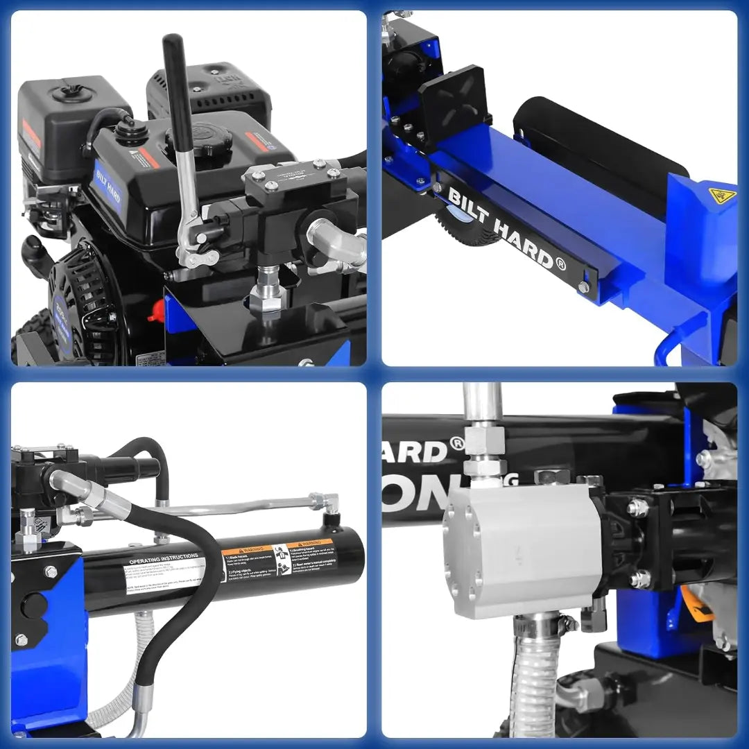 LOG-X Series 20-Ton Gas Log Splitter: 7hp 209cc OHV Engine, 19" Stroke