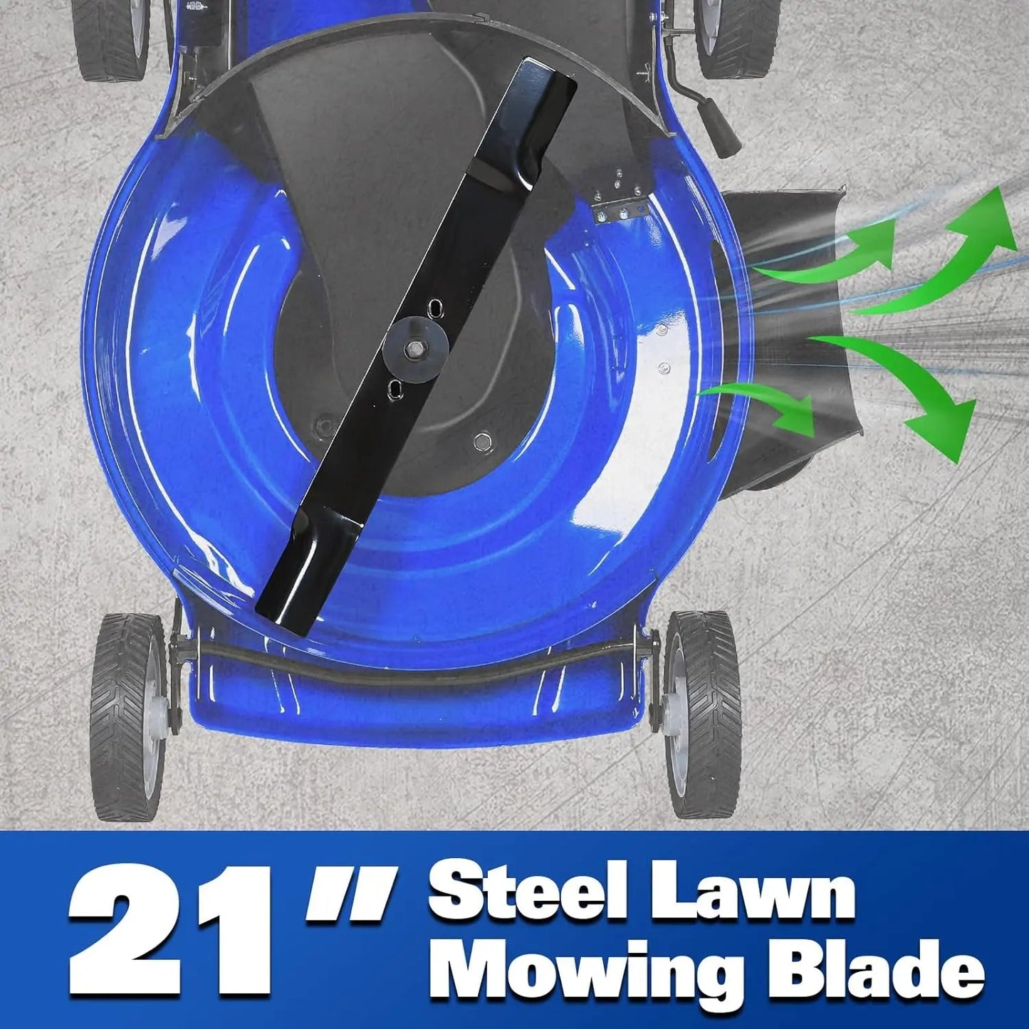 BILT HARD 21" Gas Push Mower – 201cc 3-in-1 Lawn Mower with Bagging, Mulching & Side Discharge