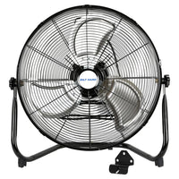 BILT HARD 20" High Velocity Floor Fan: Heavy Duty Metal, 4600 CFM, 3-Speed Industrial Fan with Wall-Mount
