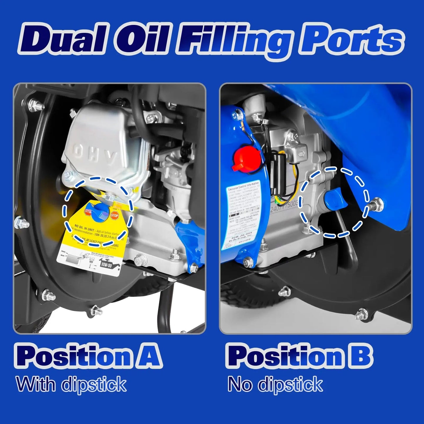 BILT HARD 224cc 7.5hp Gas Powered Wood Chipper