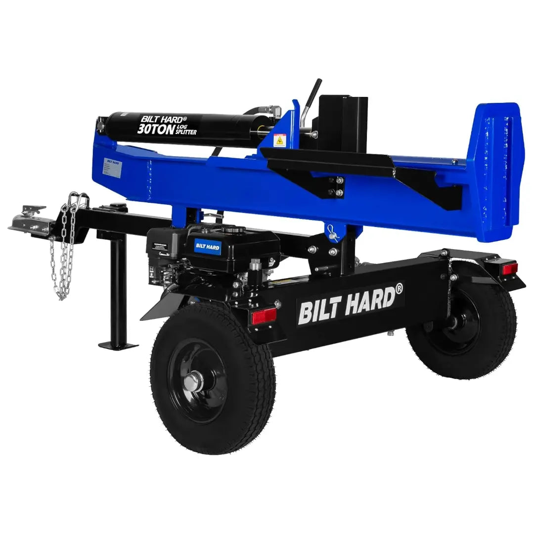 LOG-X Series 30-Ton Full Beam Gas Log Splitter: 7.5hp 223cc OHV Engine, 22.6" Stroke