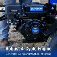 LOG-X Series 30-Ton Full Beam Gas Log Splitter: 7.5hp 223cc OHV Engine, 22.6" Stroke