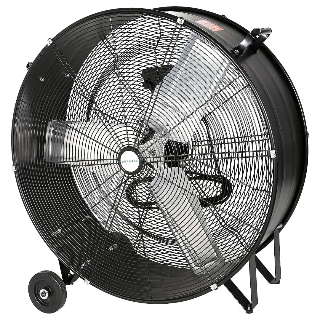 BILT HARD 30" 13000 CFM High Velocity Drum Fan: 2-Speed Heavy Duty Industrial Fan, UL Listed