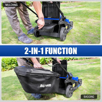 BILT HARD 40V Cordless Lawn Mower – 17" Brushless Mower with Mulch & Bag Options, 6 Height Settings, Includes 2×4.0Ah Batteries & Dual Charger