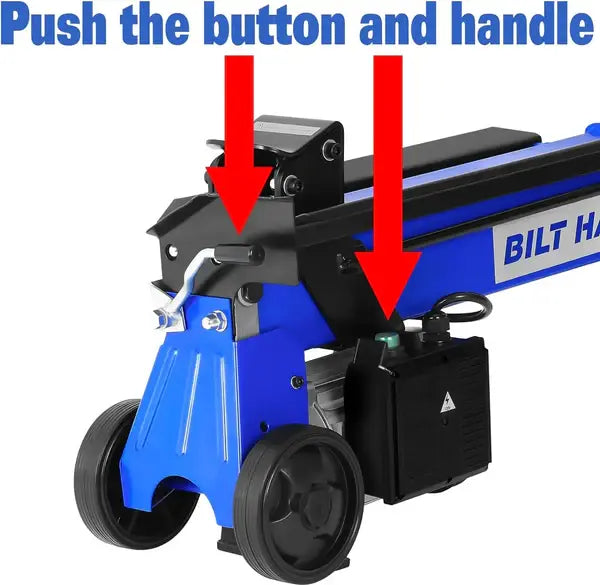 BILT HARD 6.5-Ton Electric Log Splitter – 15Amp Hydraulic Motor, Splits Logs up to 20.5", Great for Home Use & Seniors