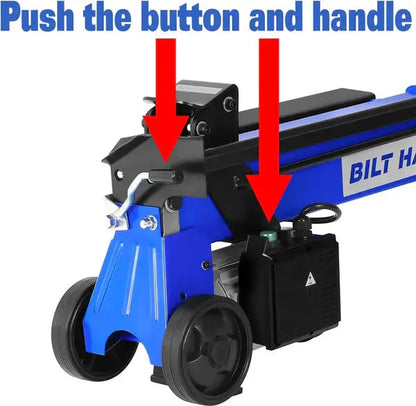 BILT HARD 6.5-Ton Electric Log Splitter – 15Amp Hydraulic Motor, Splits Logs up to 20.5", Great for Home Use & Seniors