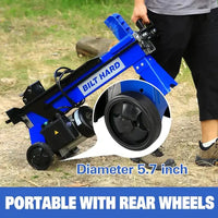 BILT HARD 6.5-Ton Electric Log Splitter – 15Amp Hydraulic Motor, Splits Logs up to 20.5", Great for Home Use & Seniors