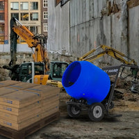 BILT HARD 4 Cu. Ft. Poly Drum Cement Mixer – Portable & Heavy-Duty