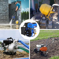 79cc 2 HP Gas Engine, Gas Motor EPA & CARB Certified, 4 Stroke OHV Horizontal Shaft with Recoil Start