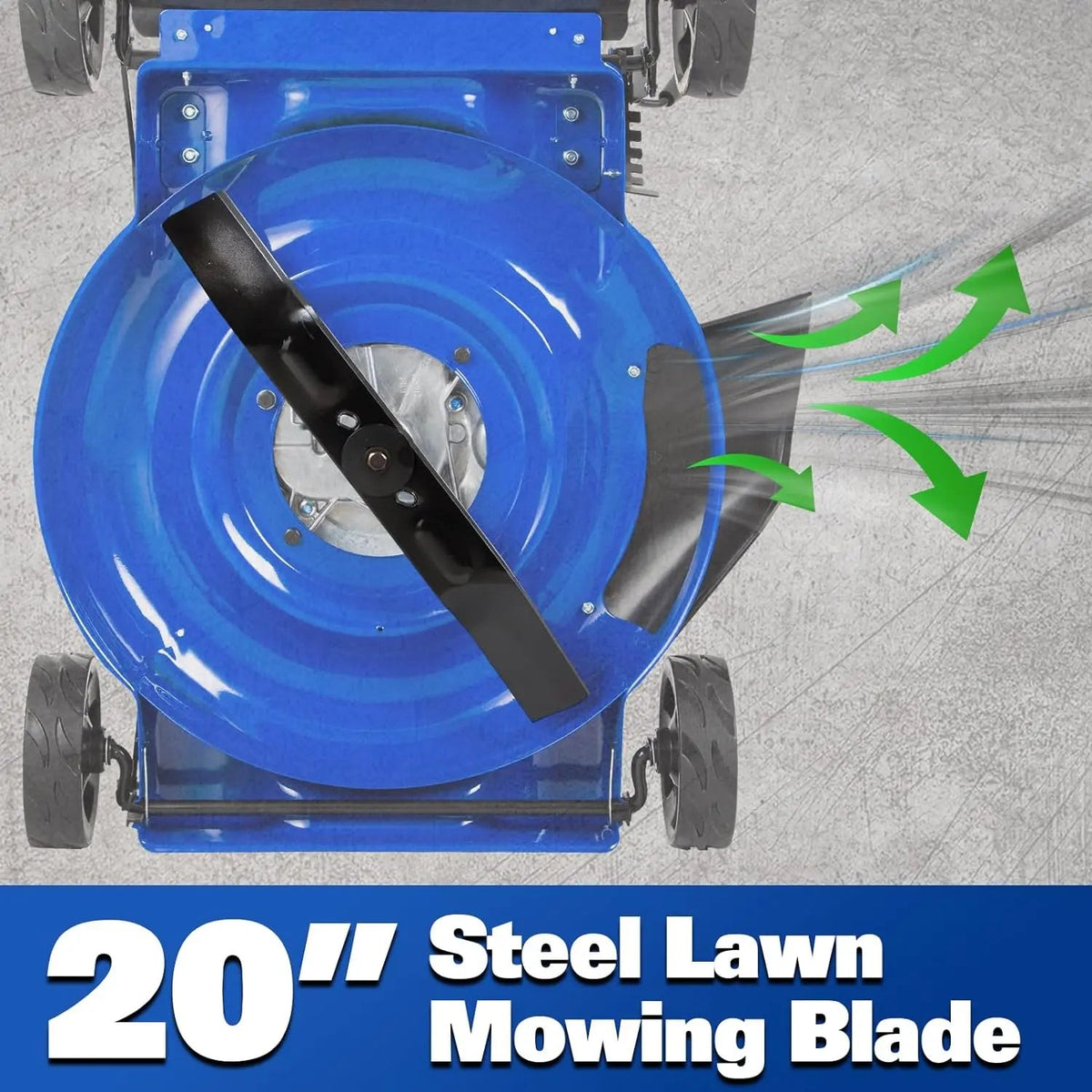 BILT HARD 20" Gas Push Lawn Mower – 144cc 4-Cycle Engine, 8 Cutting Heights, Perfect for Lawns, Yards & Gardens