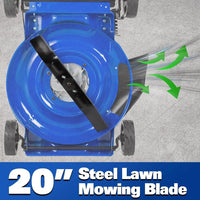 BILT HARD 20" Gas Push Lawn Mower – 144cc 4-Cycle Engine, 8 Cutting Heights, Perfect for Lawns, Yards & Gardens