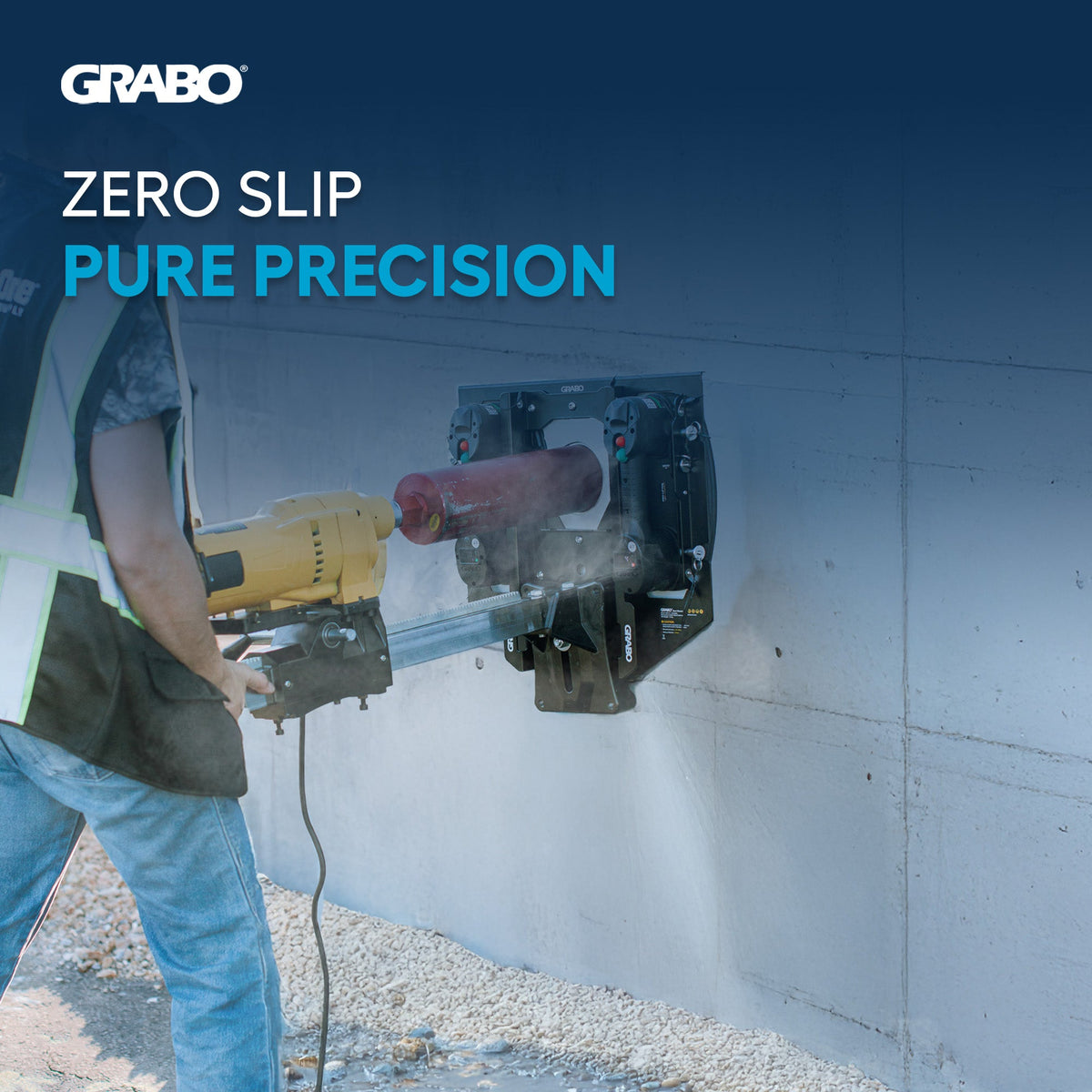 GRABO Bore Mount Core Drill Holder, Two-Cup