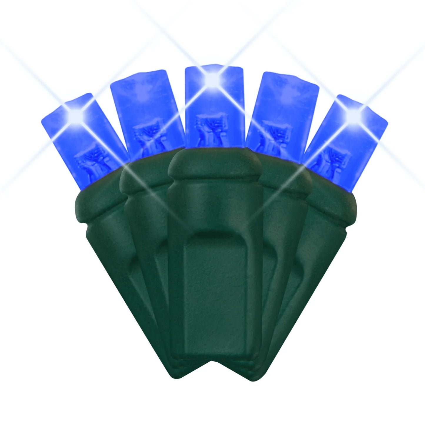 Blue LED Mini Lights 5MM Twinkle 6" Spacing