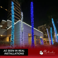 Blue LED Mini Lights 5MM Twinkle 6" Spacing