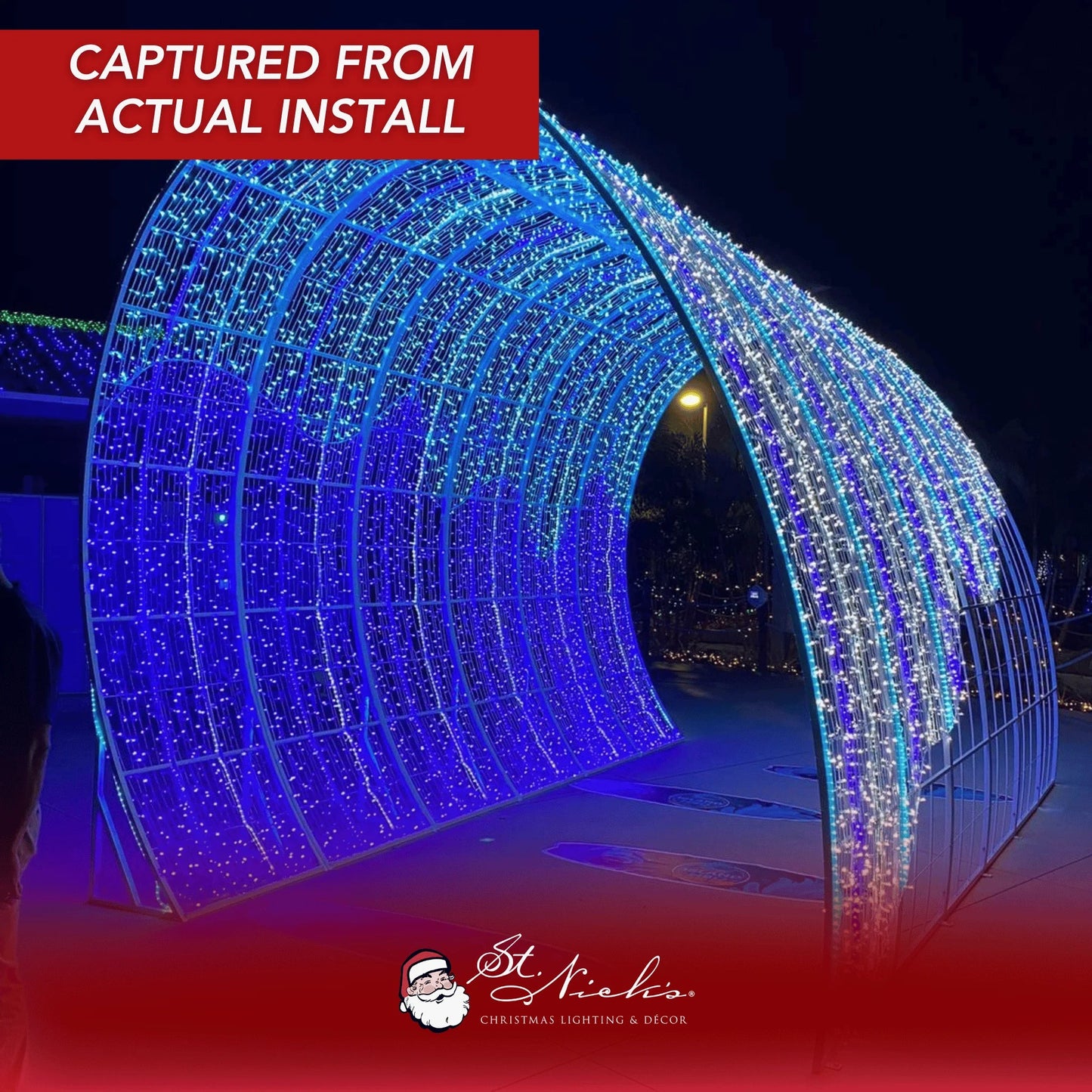 Blue LED Mini Lights 5MM Twinkle 6" Spacing