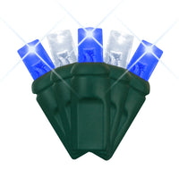 LED Mini Lights 5MM Blue/Cool White Twinkle - 6" Spacing