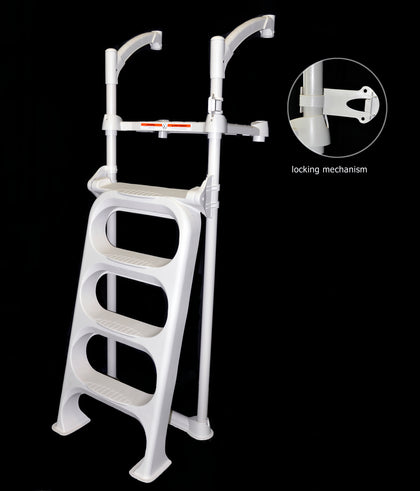 Biltmor Pool Ladder with Deck Attachments (Gray)