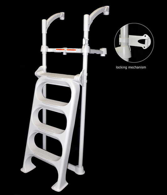 Biltmor Pool Ladder with Deck Attachments (Gray)