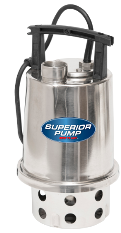 Superior Pump 92788 Automatic Submersible Sump Pump, 3/4 HP, 4800 GPH, 2 in Discharge