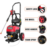 2200PSI 1.2GPM Electric Pressure Washer DW1028A