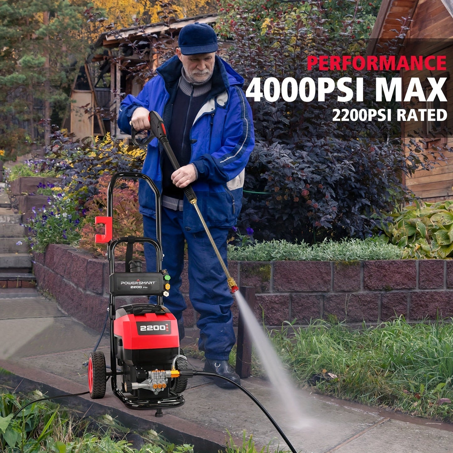 2200PSI 1.2GPM Electric Pressure Washer DW1028A